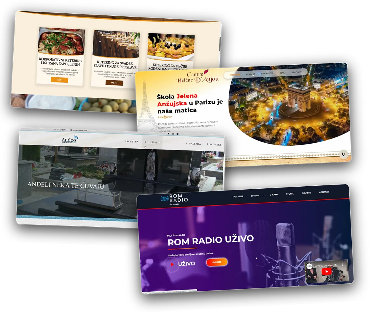 Examples of unique websites we have built